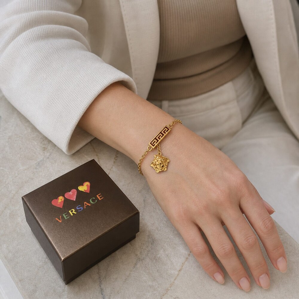 Versace Bold Statement Bracelet Style 1 | New with Box - Picture 8 of 9